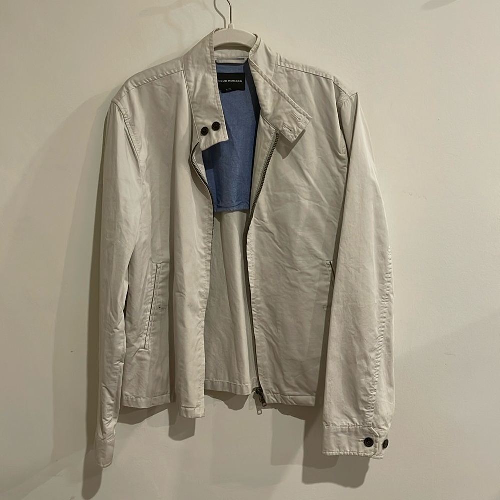 Club Monaco - Crisp Cream Jacket - 100% Cotton